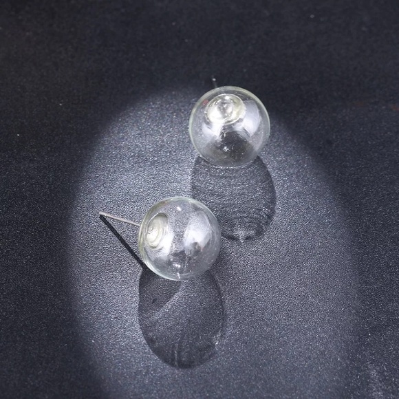 🔵𝟲𝟱%𝗢𝗙𝗙 𝗯𝘂𝗻𝗱𝗹𝗲𝘀 𝟯+🔵 NEW Large Clear Ball Earrings - Picture 6 of 10